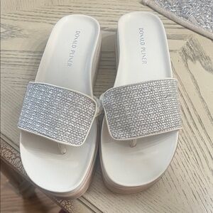 Donald J. Pliner Women's Metallic Slide Sandals